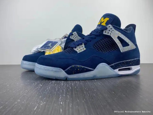 Official Maikesneakers Jordan Michigan 4 (PE) Retro AJ4-1036660 Air 0616